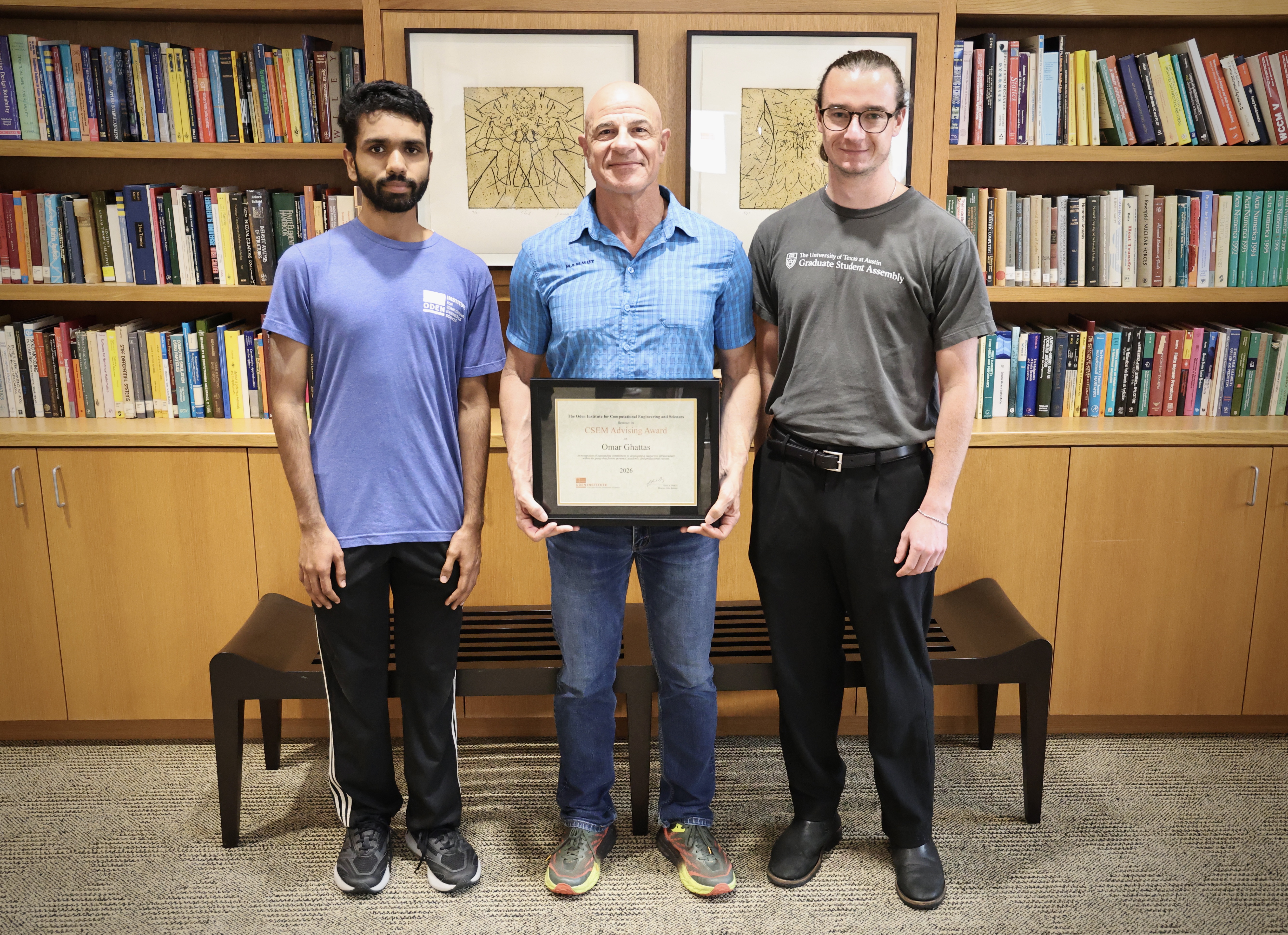 Omar Ghattas Receives CSEM Faculty Advising Award
