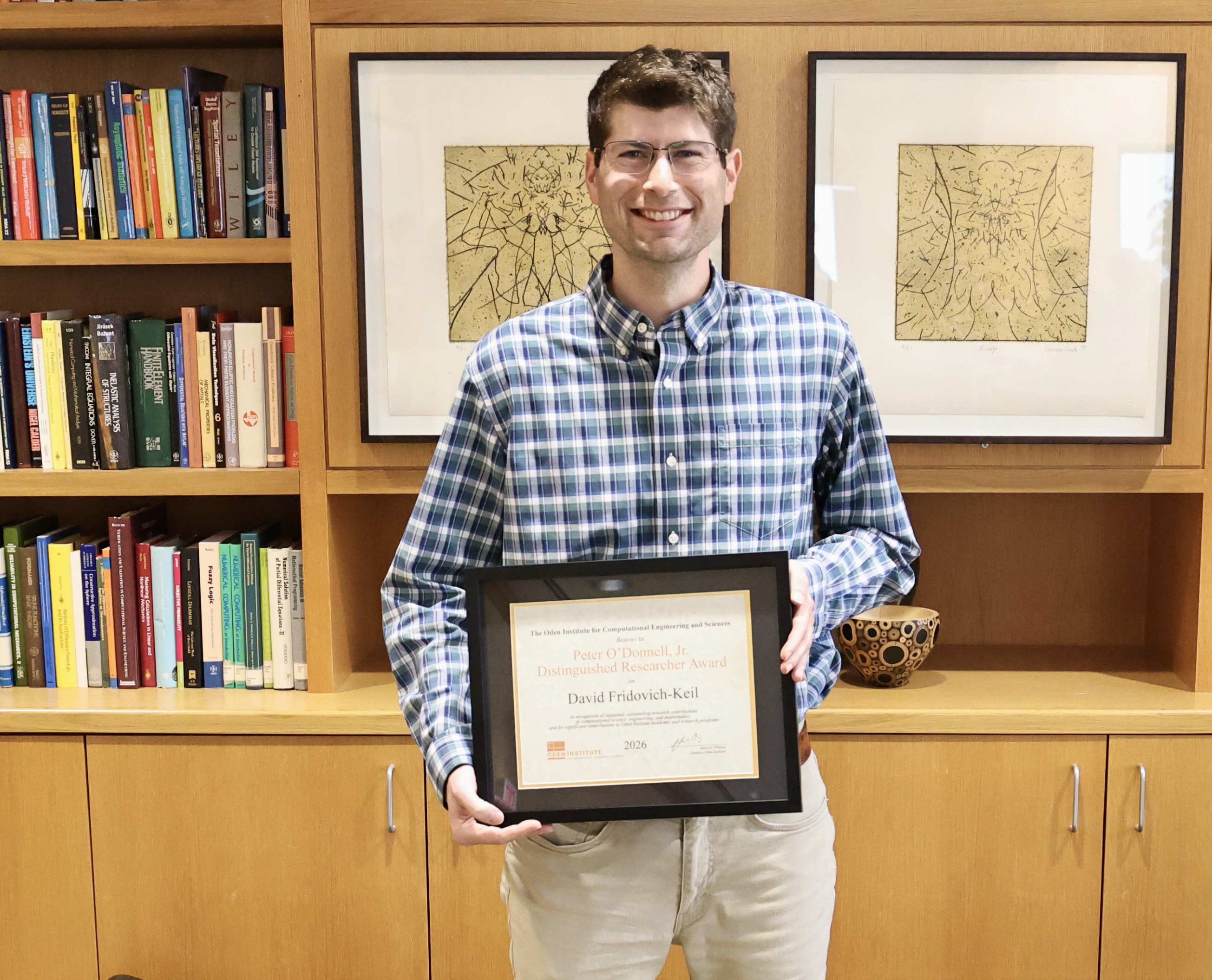 David Fridovich-Keil Receives O’Donnell Distinguished Research Award